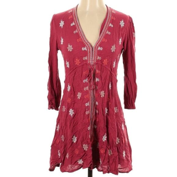Free People Stargazer Embroidered Dress - Picture 1 of 7